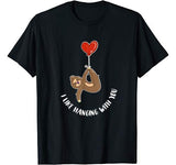 Valentine’s Day Sloth Gift Shirt Teenage Girls Couples Tween