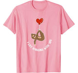 Valentine’s Day Sloth Gift Shirt Teenage Girls Couples Tween