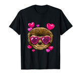 Valentines Day Sloth Shirt Funny Sloth Lover Gifts T-Shirt