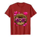 Valentines Day Sloth Shirt Funny Sloth Lover Gifts T-Shirt