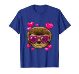 Valentines Day Sloth Shirt Funny Sloth Lover Gifts T-Shirt