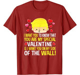 Valentines Day T shirt Trump Wall Gift for Men Women Kids T-Shirt