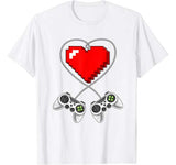Valentine’s Day Video Game Controller Heart Gamer Gift Boys T-Shirt