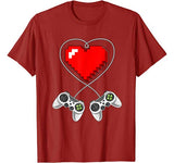 Valentine’s Day Video Game Controller Heart Gamer Gift Boys T-Shirt