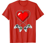 Valentine’s Day Video Game Controller Heart Gamer Gift Boys T-Shirt