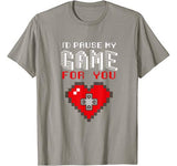 Video Game Gaming Valentines Day Gamer T Shirts for Boys Men T-Shirt