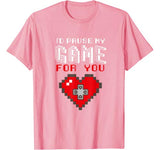Video Game Gaming Valentines Day Gamer T Shirts for Boys Men T-Shirt