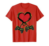 Video Gamer Heart Controller Valentine’s Day Shirt Kids Boys T-Shirt