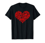 Video Gamer Valentines Day Shirt Heart Controller Gift Tee T-Shirt