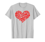 Video Gamer Valentines Day Shirt Heart Controller Gift Tee T-Shirt
