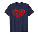 Video Gamer Valentines Day Shirt Heart Controller Gift Tee T-Shirt