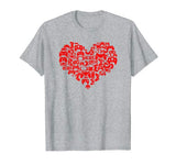 Video Gamer Valentines Day Shirt Heart Controller Gift Tee T-Shirt