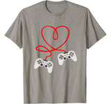 Video Gamer Valentines Day T-Shirt With Controllers Heart