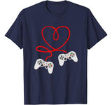 Video Gamer Valentines Day T-Shirt With Controllers Heart