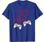Video Gamer Valentines Day T-Shirt With Controllers Heart