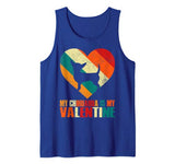 Vintage Heart Chihuahua Lover Mom Dad Valentine Father Day Tank Top