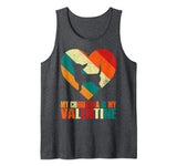 Vintage Heart Chihuahua Lover Mom Dad Valentine Father Day Tank Top