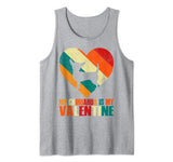 Vintage Heart Chihuahua Lover Mom Dad Valentine Father Day Tank Top
