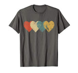 Vintage Hearts Cool Retro Valentines Day Gift for Women Men T-Shirt