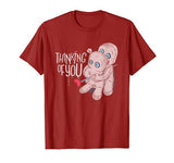 Voodoo Doll Couple Thinking Of You Anti Valentines Day Gift T-Shirt