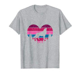 Wolf Girl Valentines Day Vintage T-Shirt Cute Loves Wolves T-Shirt