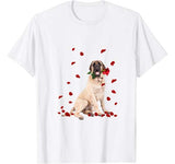 Women Gifts Rose English Mastiff Happy Valentine’s Day T-Shirt