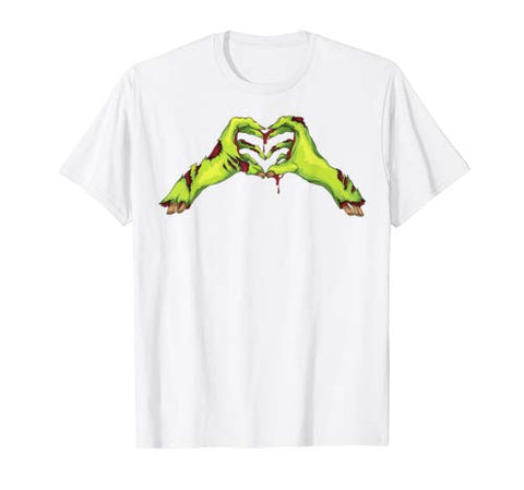 Zombie Hands Heart Valentine’s Day Funny Lover Shirt Gift