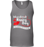 Womens Funny, International Kissing Day, International Kissing Day V Neck T Shirt Tank Top