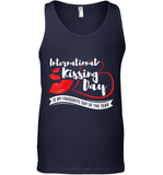 Womens Funny, International Kissing Day, International Kissing Day V Neck T Shirt Tank Top