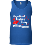 Womens Funny, International Kissing Day, International Kissing Day V Neck T Shirt Tank Top