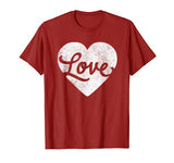cute cursive love valentines day red t shirt for men & women T-Shirt