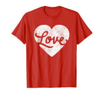 cute cursive love valentines day red t shirt for men & women T-Shirt