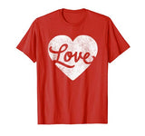 cute cursive love valentines day red t shirt for men & women T-Shirt