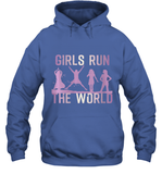Womens Girls Run The World  International Women's Day Feminist V Neck T Shirt Hoodie