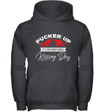 Womens Funny, International Kissing Day, Pucker UP it's V Neck T Shirt Youth Hoodie
