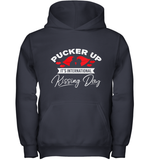 Womens Funny, International Kissing Day, Pucker UP it's V Neck T Shirt Youth Hoodie