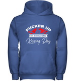 Womens Funny, International Kissing Day, Pucker UP it's V Neck T Shirt Youth Hoodie