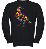 Womens Colourful Dove Bird International Dot day V Neck T Shirt Youth Sweatshirt