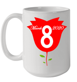 Womens Happy International Women's Day shirt for Youth Women  Back Tank Top Ceramic Mug 15oz
