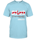 Womens England Flag Football Supporter Sports Gifts V Neck T Shirt T-Shirt