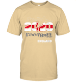Womens England Flag Football Supporter Sports Gifts V Neck T Shirt T-Shirt