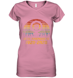 Womens 19th Amendment 1920 2020 Women's Right To Vote Retro Sunset V Neck T Shirt Women's V-Neck T-Shirt