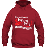 Womens Funny, International Kissing Day, International Kissing Day V Neck T Shirt Hoodie