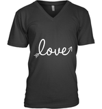 Women's Love Valentines Day Anniversary Shirt T Shirt V-Neck T-Shirt