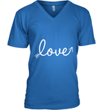 Women's Love Valentines Day Anniversary Shirt T Shirt V-Neck T-Shirt