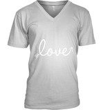 Women's Love Valentines Day Anniversary Shirt T Shirt V-Neck T-Shirt
