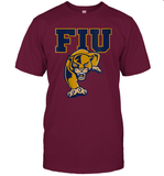 Womens FIU Panthers College NCAA PPFIU01 V Neck T Shirt T-Shirt