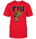 Womens FIU Panthers College NCAA PPFIU01 V Neck T Shirt T-Shirt