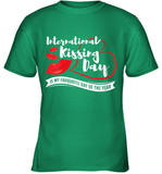 Womens Funny, International Kissing Day, International Kissing Day V Neck T Shirt Youth T-Shirt