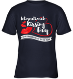 Womens Funny, International Kissing Day, International Kissing Day V Neck T Shirt Youth T-Shirt